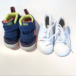 Toddler boy walking shoes, Sketchers and The Shoe Dept, size 4